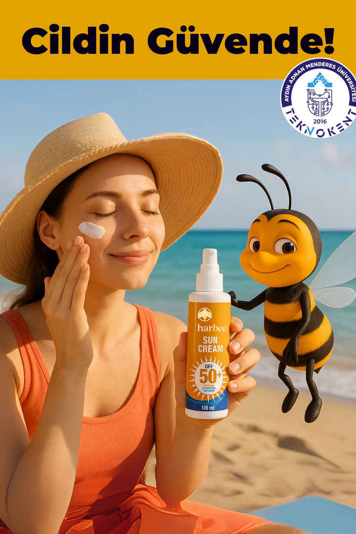 Güneş Kremi SPF 50+ 100 ml – Propolis, Pantenol & Kolajen İçerikli UVA/UVB Koruma | Harbee