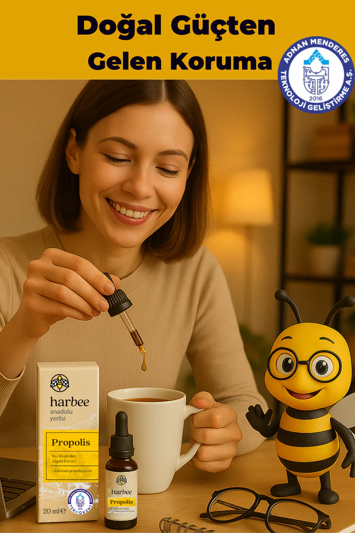 Propolis Damla 20 ml %30 Ham Propolis – %100 Doğal Bağışıklık Desteği | Harbee