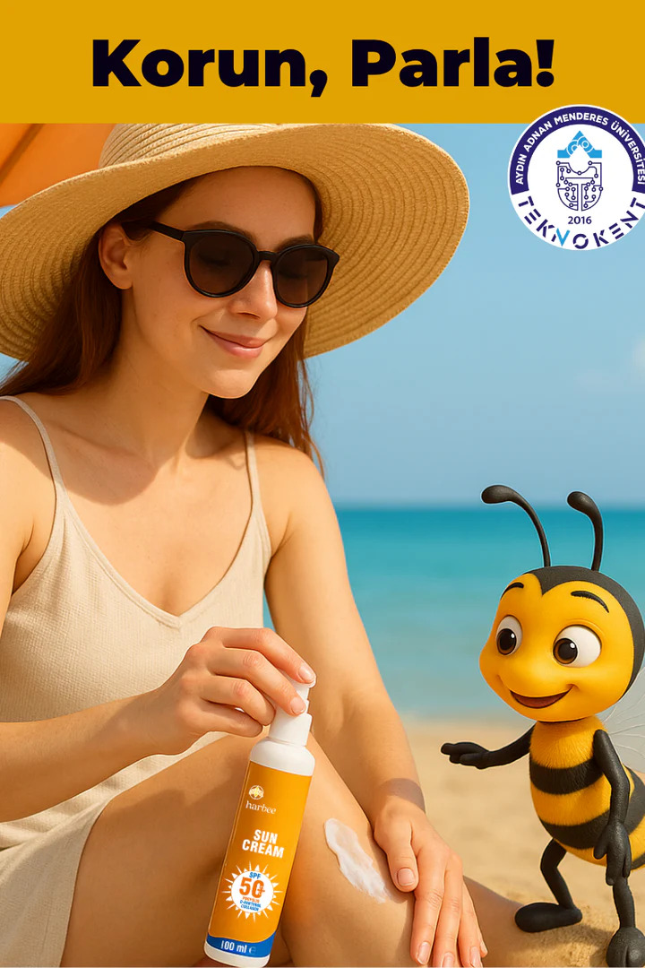 Güneş Kremi SPF 50+ 100 ml – Propolis, Pantenol & Kolajen İçerikli UVA/UVB Koruma | Harbee