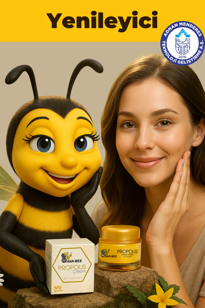 Propolis Cilt Bakım Kremi – Zeytinyağı, Kantaron ve Bal İçerikli Nemlendirici & Sıkılaştırıcı | Harbee