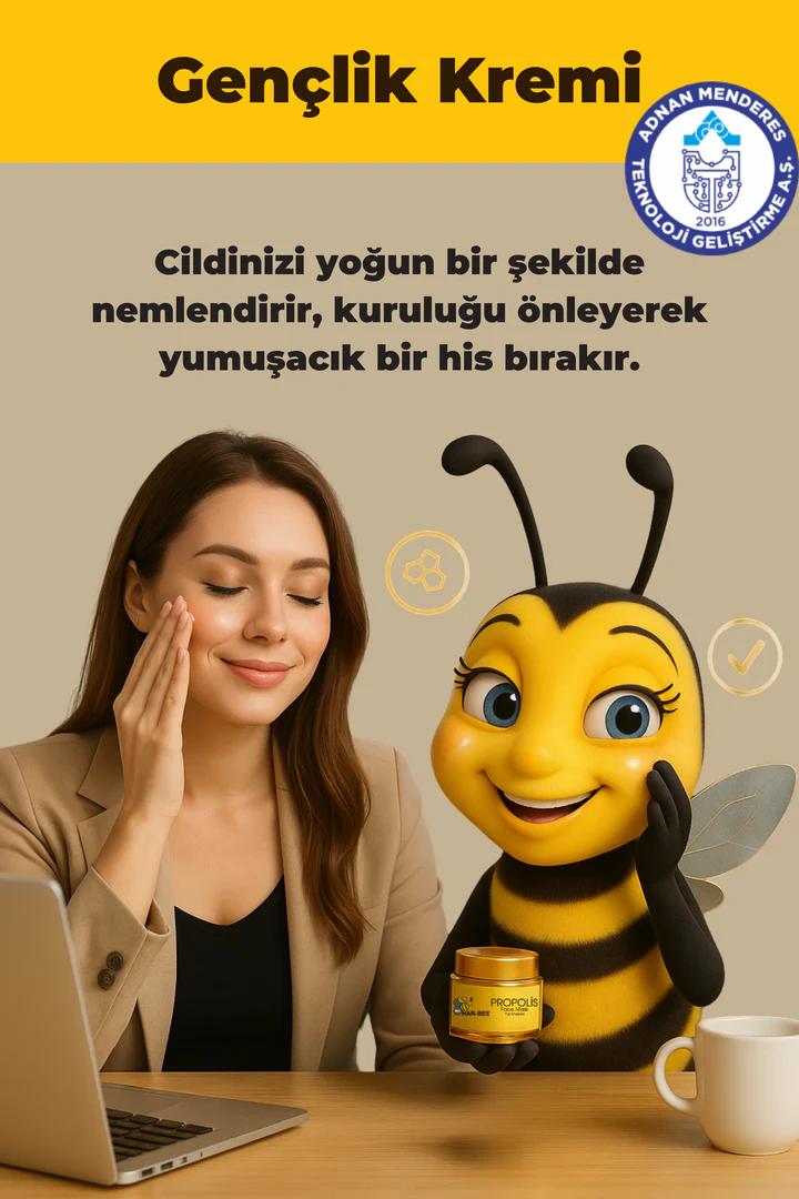 Propolis Cilt Bakım Kremi – Zeytinyağı, Kantaron ve Bal İçerikli Nemlendirici & Sıkılaştırıcı | Harbee