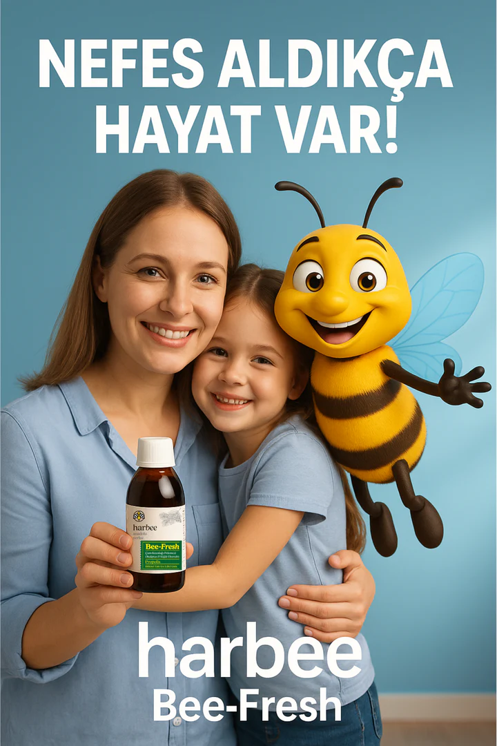 Çam Kozalağı Propolis Şurup 150 ml – C Vitamini, Çinko, Karamürver & Söğüt Ekstratı | Harbee Bee Fresh