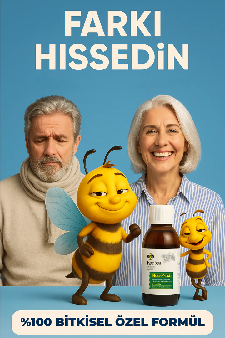 Çam Kozalağı Propolis Şurup 150 ml – C Vitamini, Çinko, Karamürver & Söğüt Ekstratı | Harbee Bee Fresh