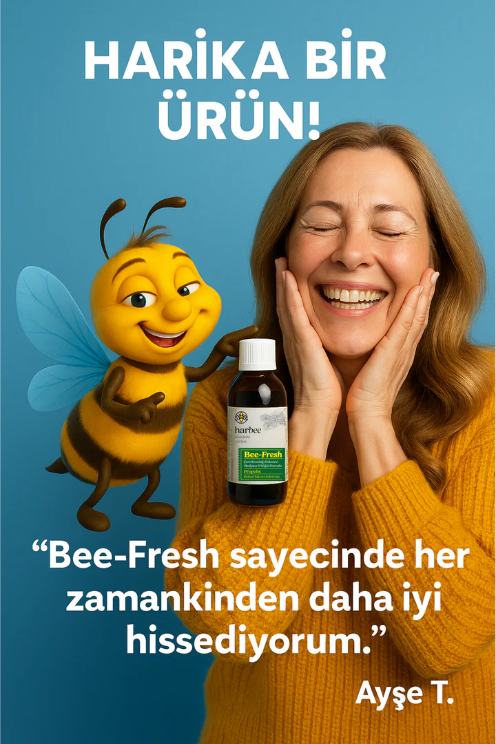 Çam Kozalağı Propolis Şurup 150 ml – C Vitamini, Çinko, Karamürver & Söğüt Ekstratı | Harbee Bee Fresh