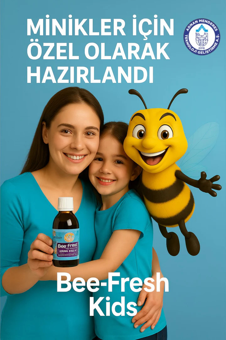 Bee-Fresh Kids Bal & Propolis Şurup 150 ml – C Vitamini ve Çinko Katkılı Takviye Edici Gıda | Bee-Fresh Kids