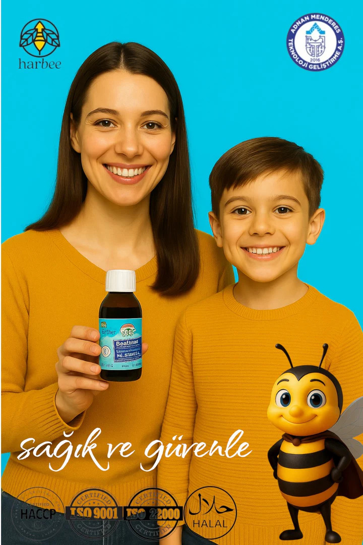 Bee-Fresh Kids Bal & Propolis Şurup 150 ml – C Vitamini ve Çinko Katkılı Takviye Edici Gıda | Bee-Fresh Kids
