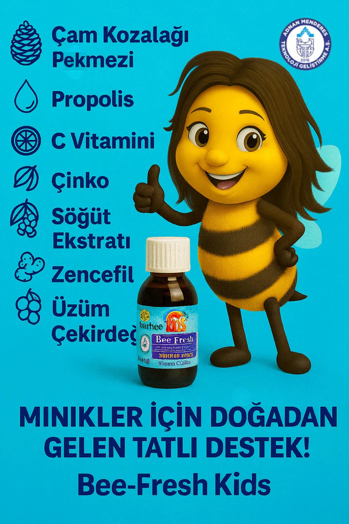 Bee-Fresh Kids Bal & Propolis Şurup 150 ml – C Vitamini ve Çinko Katkılı Takviye Edici Gıda | Bee-Fresh Kids